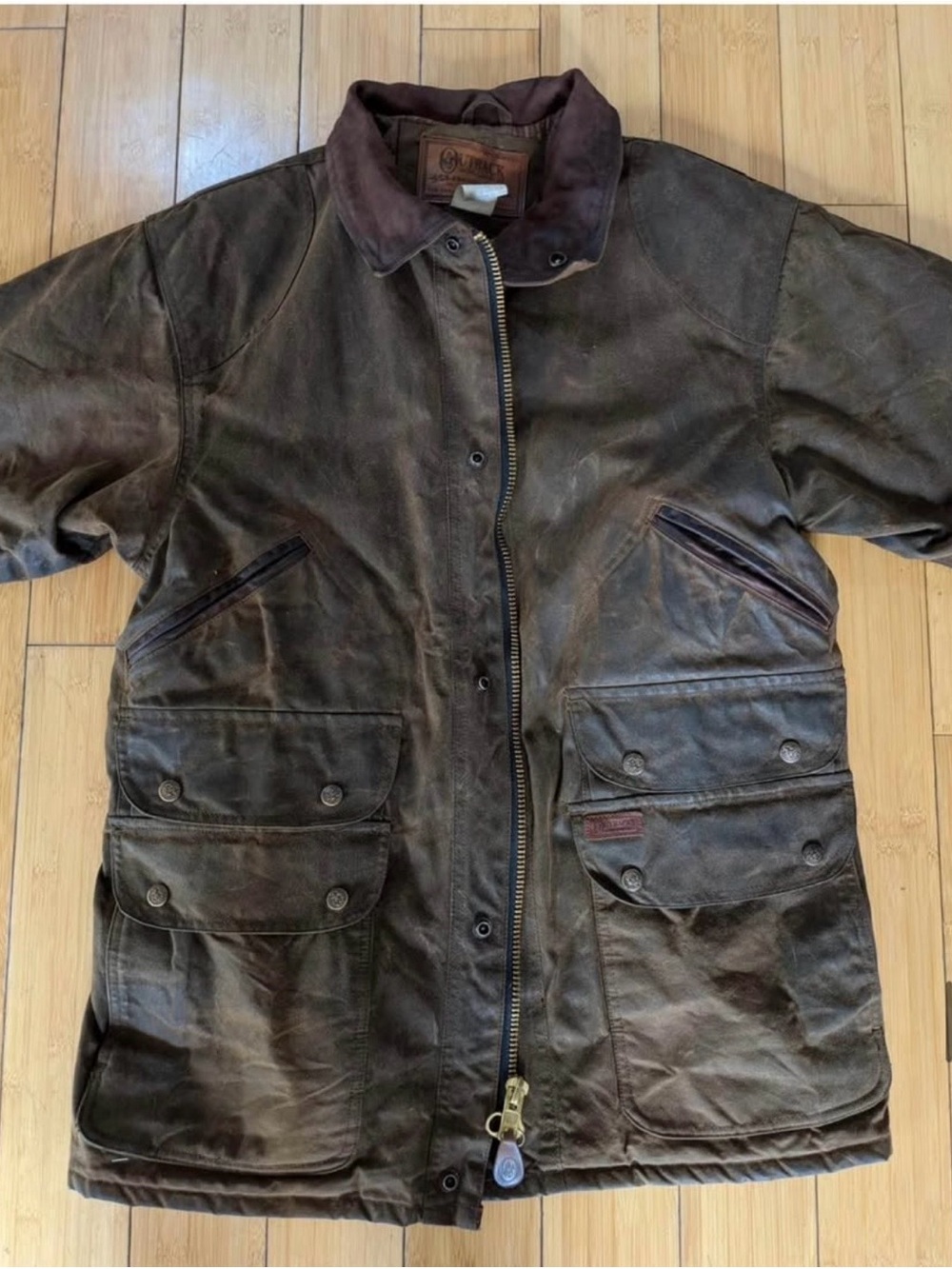 Vintage Men’s Waxed Outback Trading Post Jacket - Barbour Style